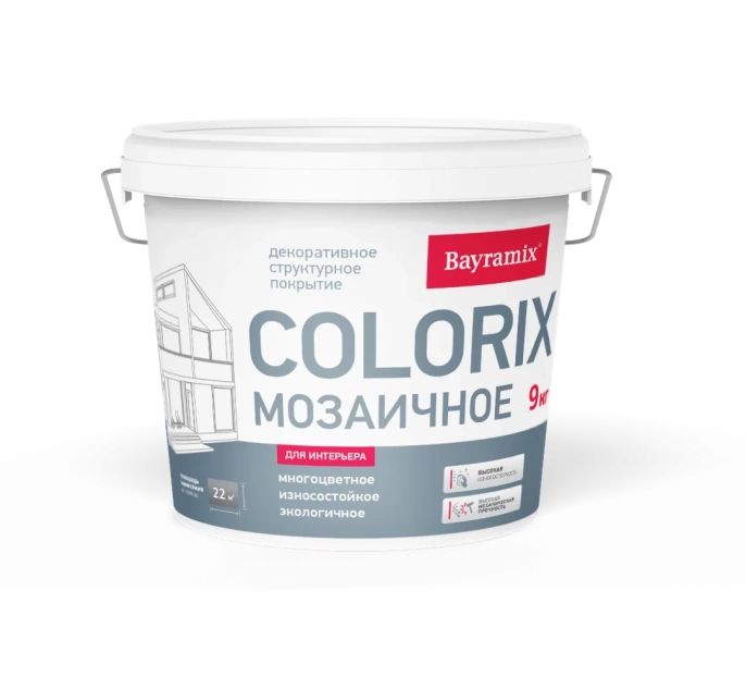 Мозаичное покрытие Colorix, 4,5 кг, Cl 1001 — Bayramix для дизайн интерьеров, для внутренних работ