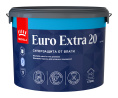 Краска для влажных помещений EURO EXTRA 20 — лакокрасочное покрытие Tikkivala, Основа С (под колеровку в насыщенные тона), 9л, для внутренних работ
