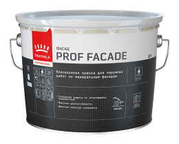 Фасадная краска PROF FACADE (мат) Tikkurila Тиккурила 9л, Основа C - для колеровки в насыщенные тона, профессиональное покрытие по штукатурке